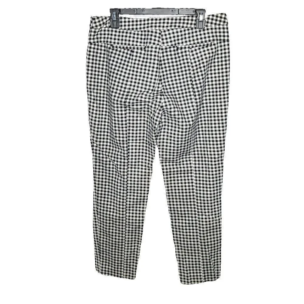 Adrianna Papell Trousers Black and White Plaid Size 12 - Picture 6 of 7